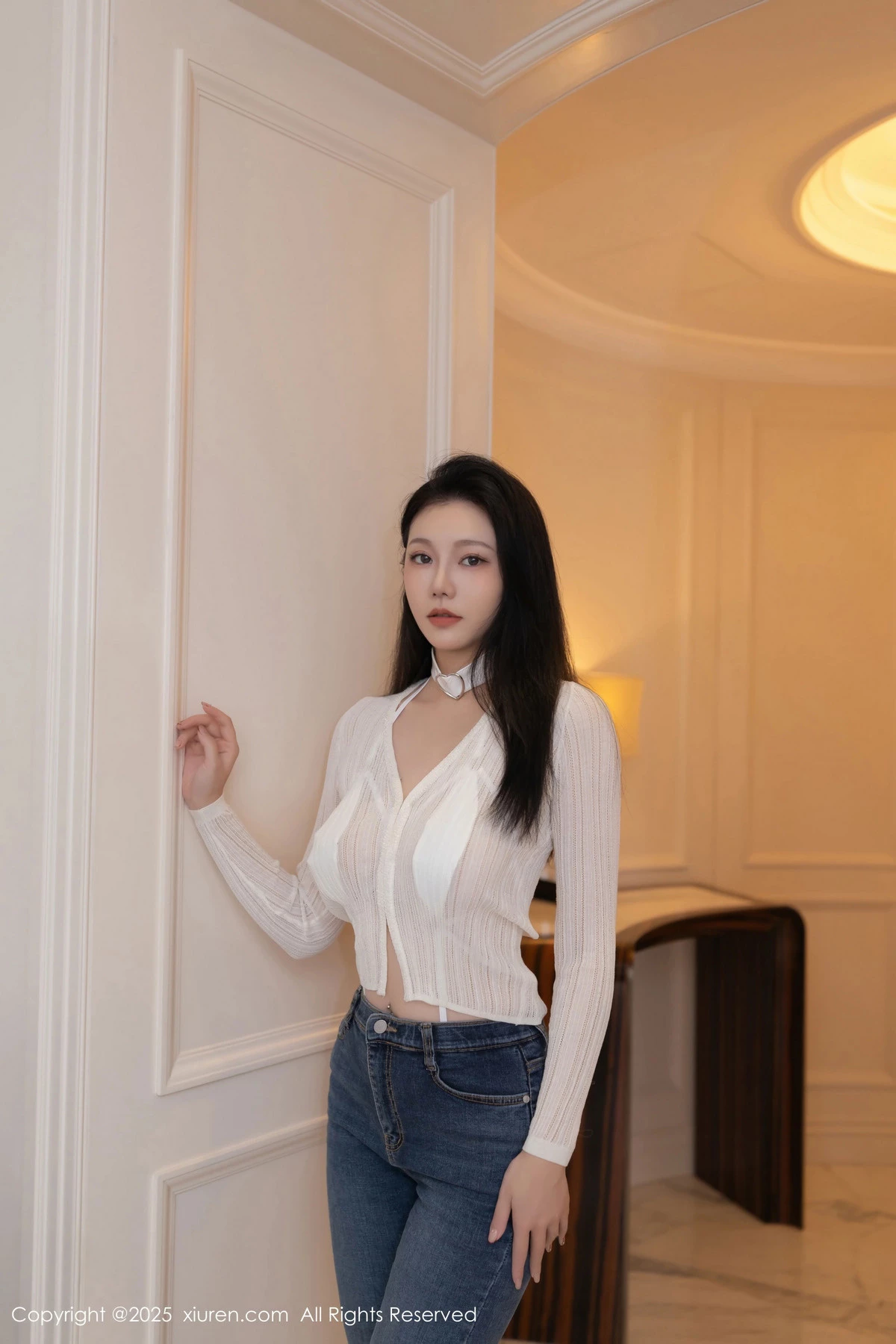 秀人集.com_[XiuRen秀人网]No.9900_模特安然anran性感白色情趣内衣配白丝袜秀曼妙身姿撩人诱惑写真83P