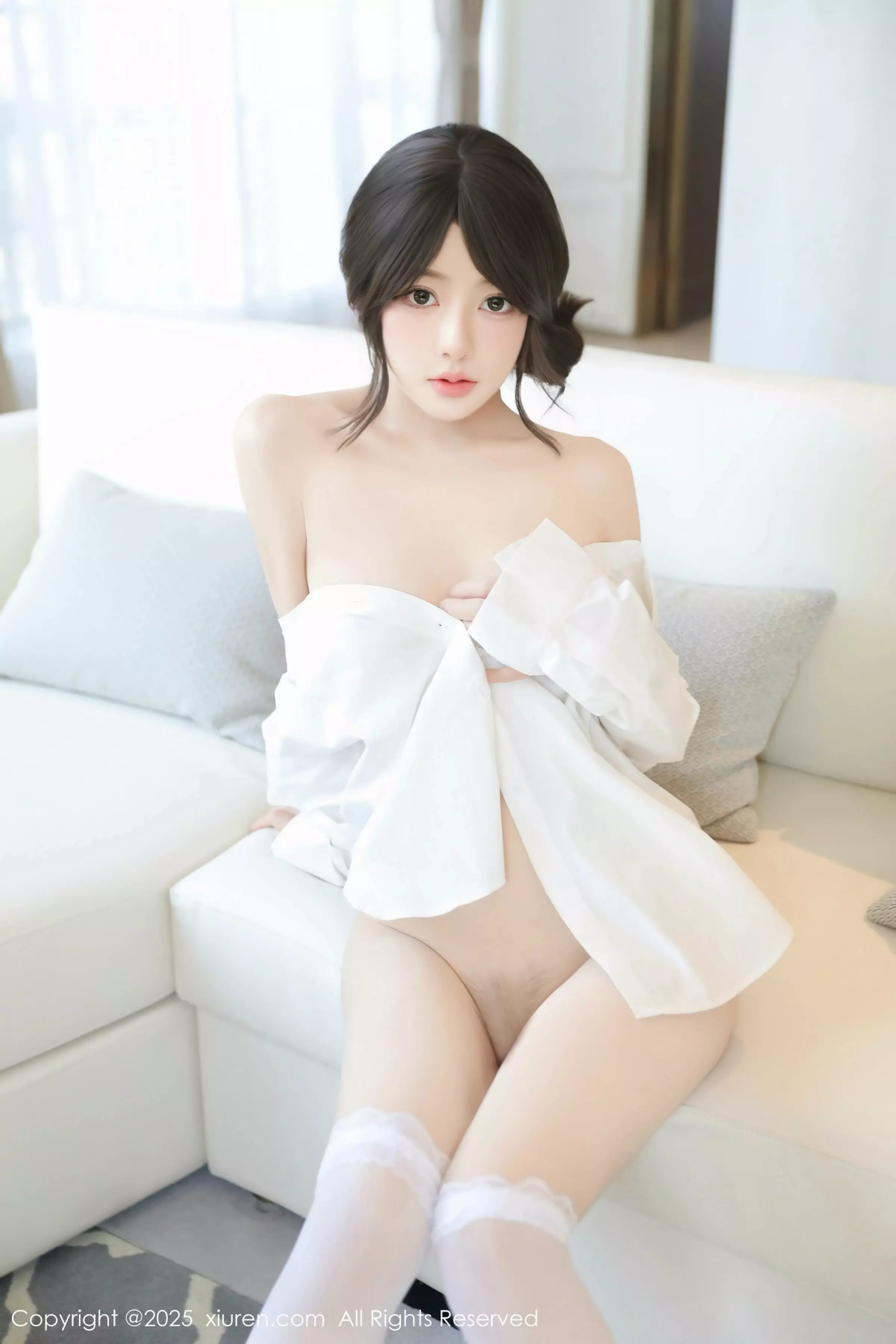 秀人集.com_[XiuRen秀人网]No.10036_模特桃妖夭性感白T露白色内衣配白色丝袜秀曼妙身姿诱惑写真86P