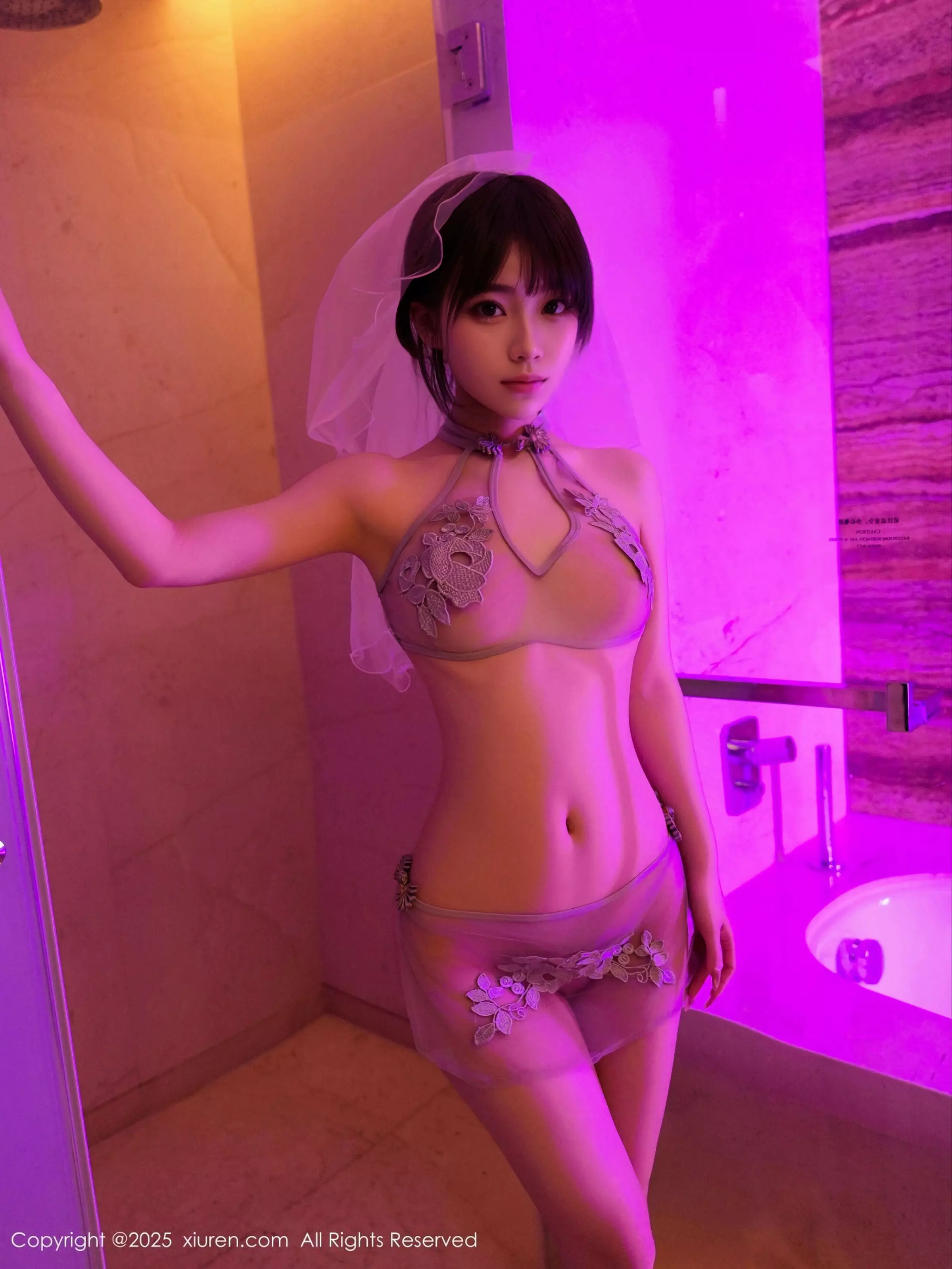 秀人集.com_[XiuRen秀人网]No.10037_模特阿汁浴室场景性感灰色情趣服饰秀曼妙身姿撩人诱惑写真76P