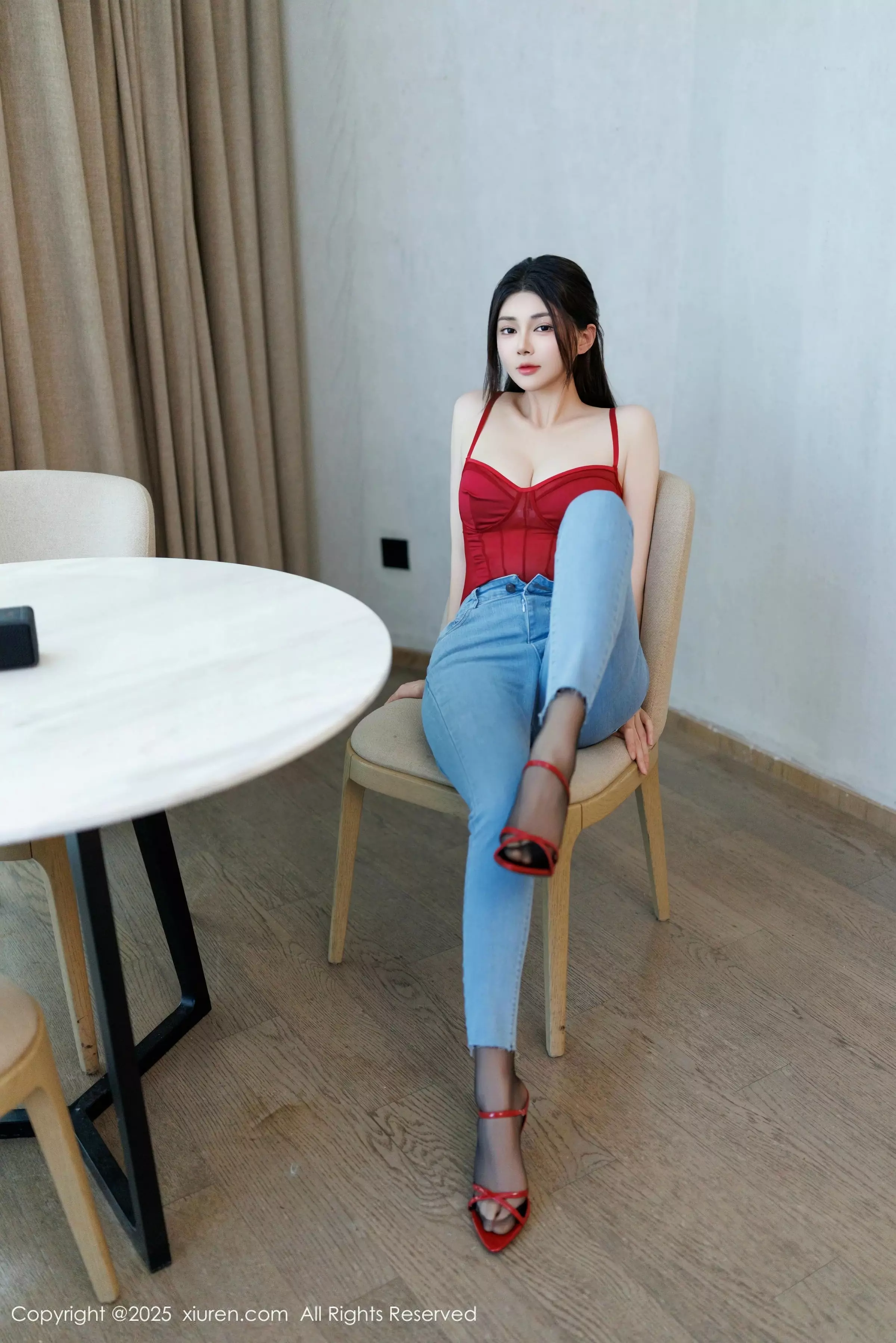 秀人集.com_[XiuRen秀人网]No.10090_模特凯竹Quinn红色连体内衣+粉色情趣内衣秀丰腴身材诱惑写真82P