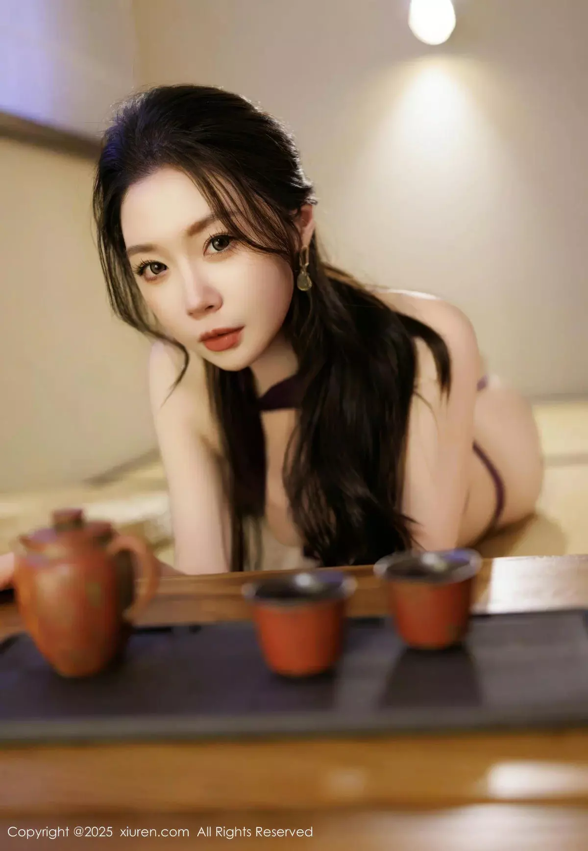 秀人集.com_[XiuRen秀人网]No.10106_模特梦心玥红色旗袍露紫色情趣服饰配黑丝袜秀高挑身材诱惑写真82P