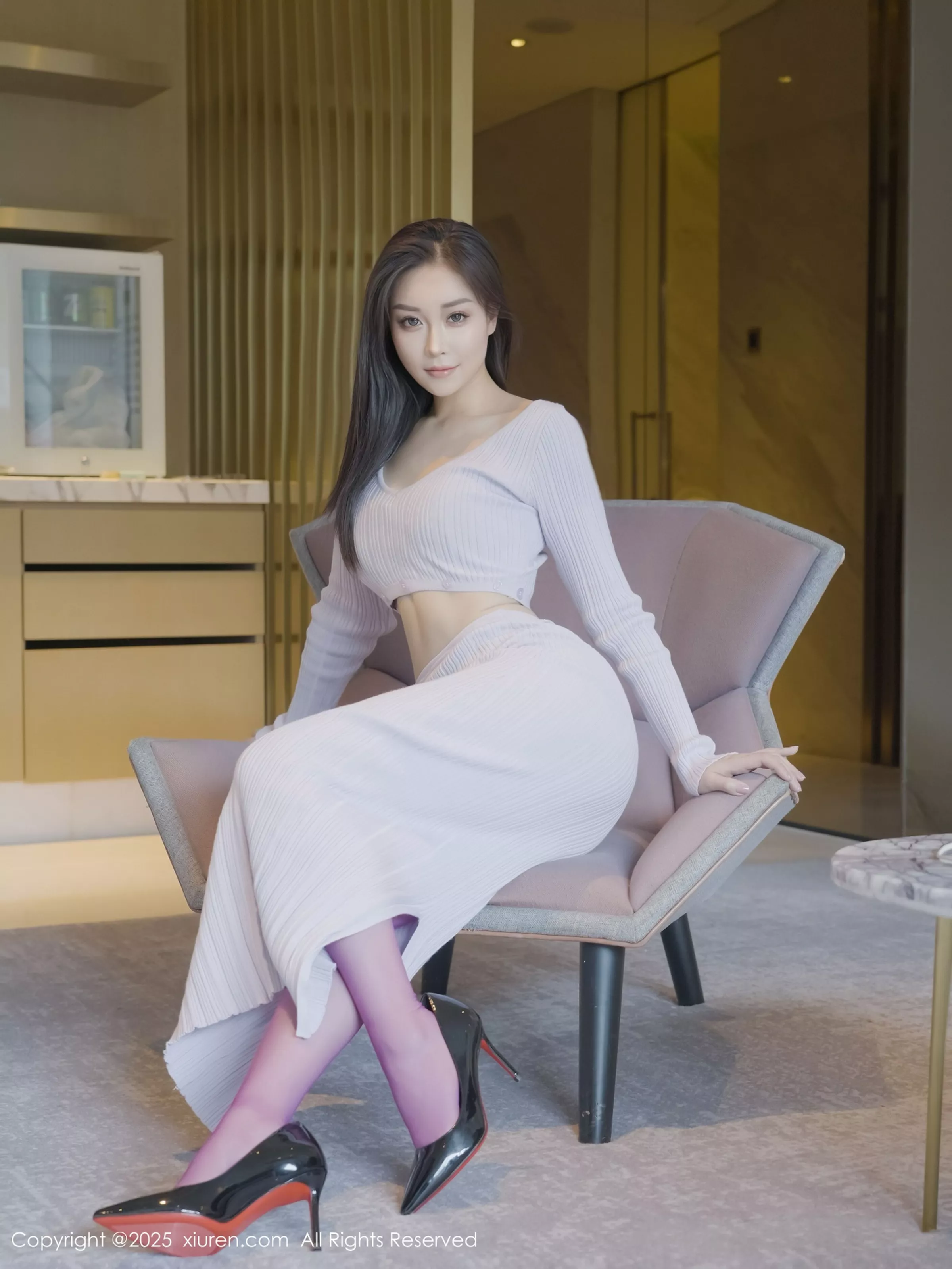 秀人集.com_[XiuRen秀人网]No.10151_新人模特兰滢滢性感紫色情趣内衣配紫丝吊袜秀凹凸身材诱惑写真56P