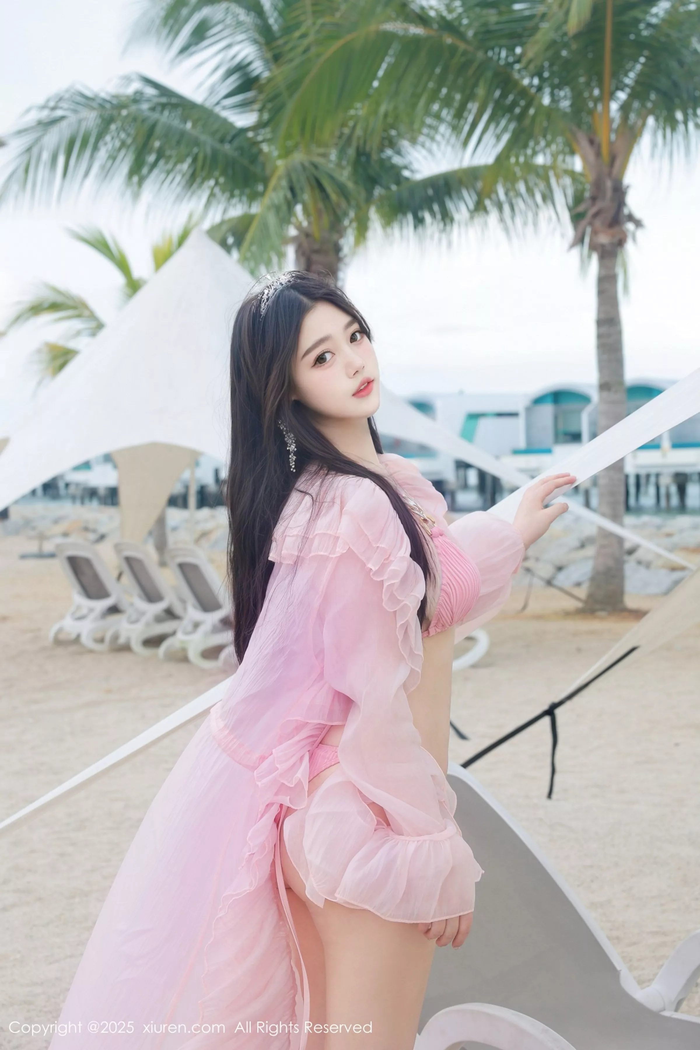 秀人集.com_[XiuRen秀人网]No.10160_模特蛋蛋宝性感粉色薄纱服饰露粉色比基尼秀丰腴身材诱惑写真66P