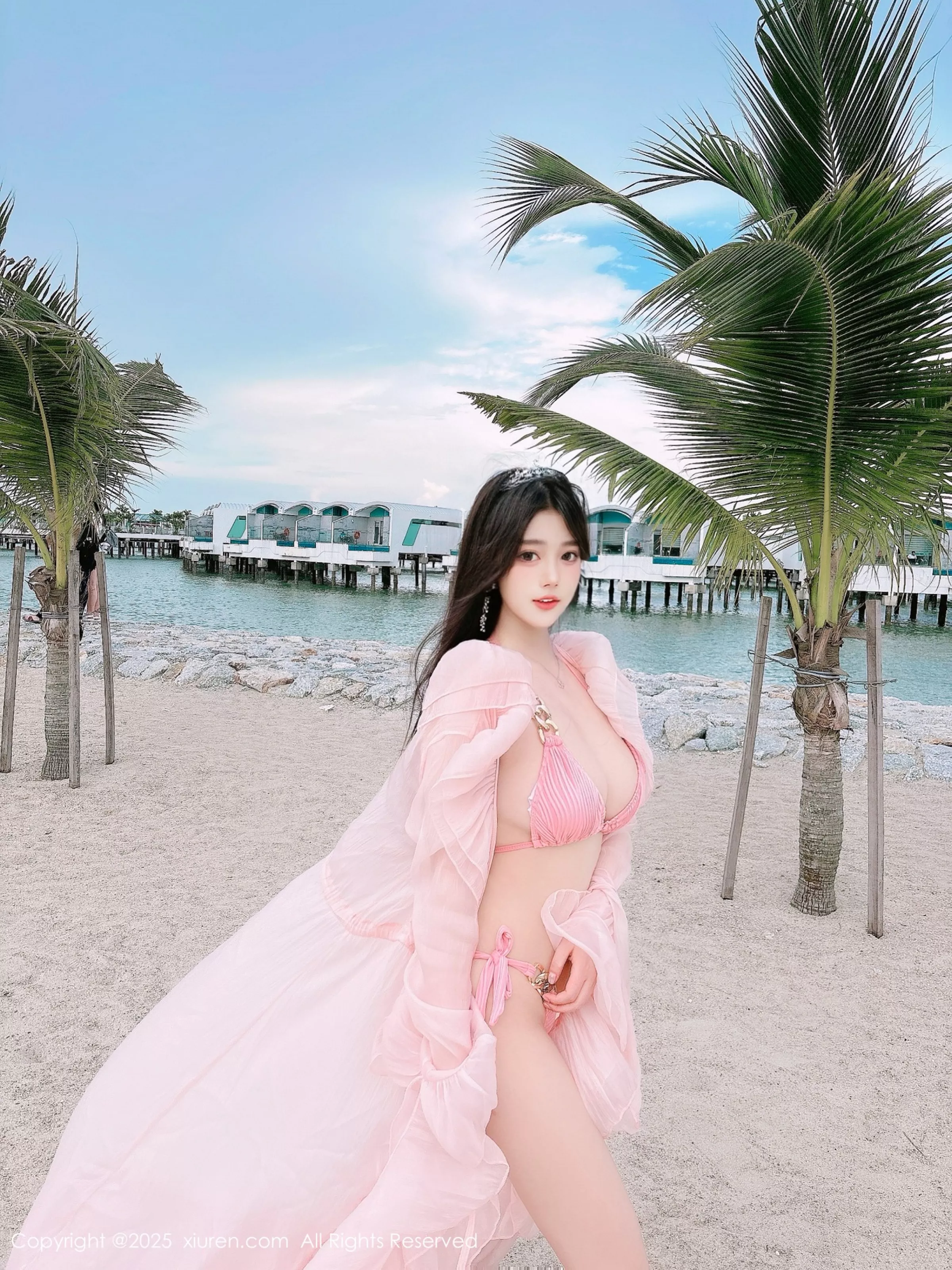 秀人集.com_[XiuRen秀人网]No.10160_模特蛋蛋宝性感粉色薄纱服饰露粉色比基尼秀丰腴身材诱惑写真66P