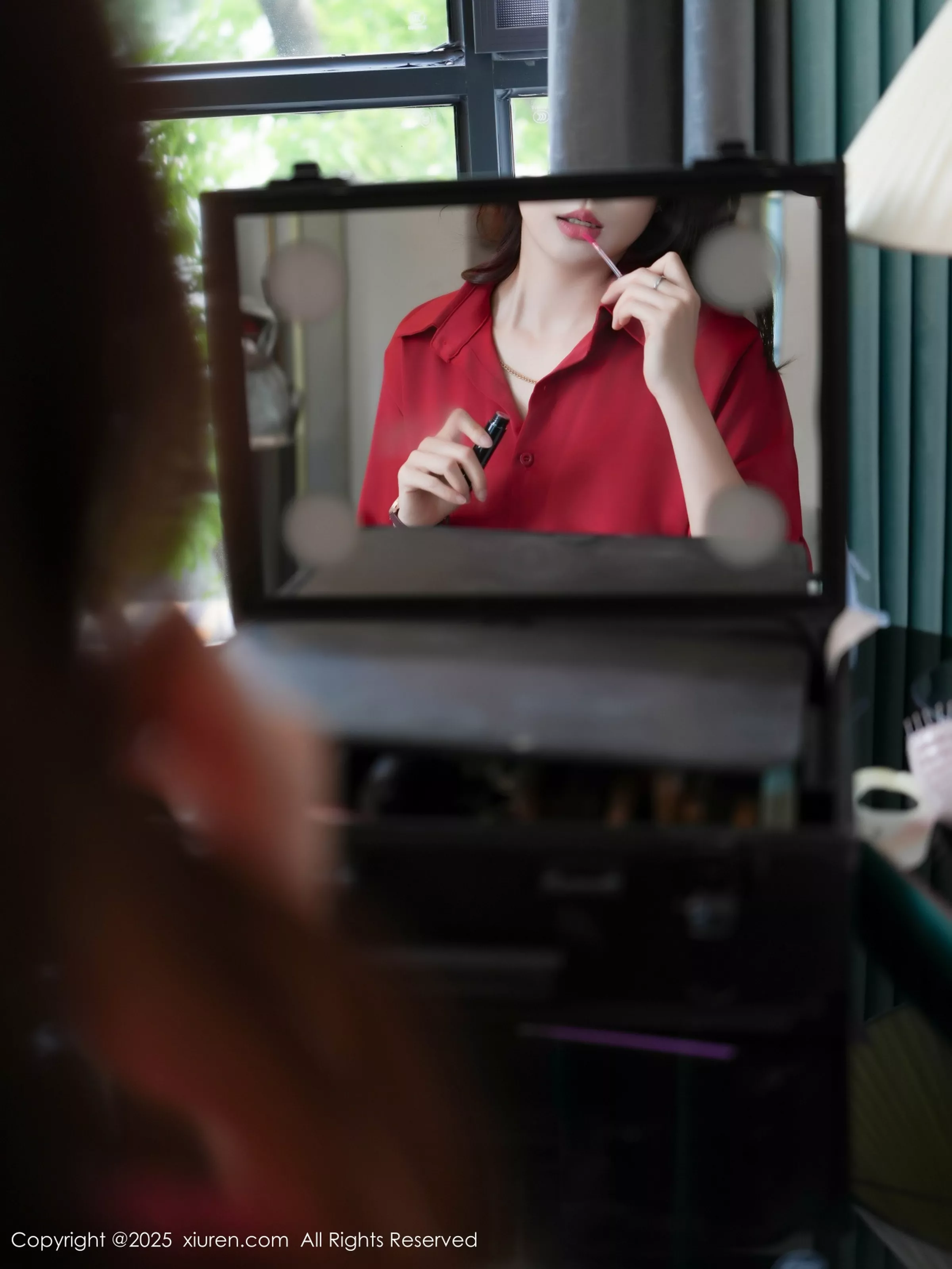 秀人集.com_[XiuRen秀人网]No.10157_模特玫瑰我爱你性感红色情趣内衣配黑丝吊袜秀凹凸身材诱惑写真80P