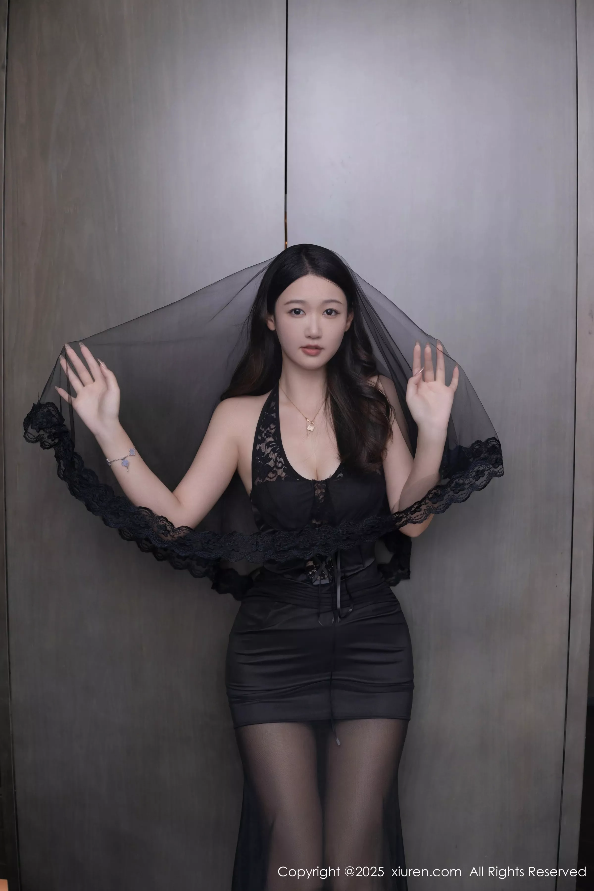 秀人集.com_[XiuRen秀人网]No.10208_模特唐安琪性感黑色薄纱连衣裙配超薄黑丝秀曼妙身姿迷人写真79P