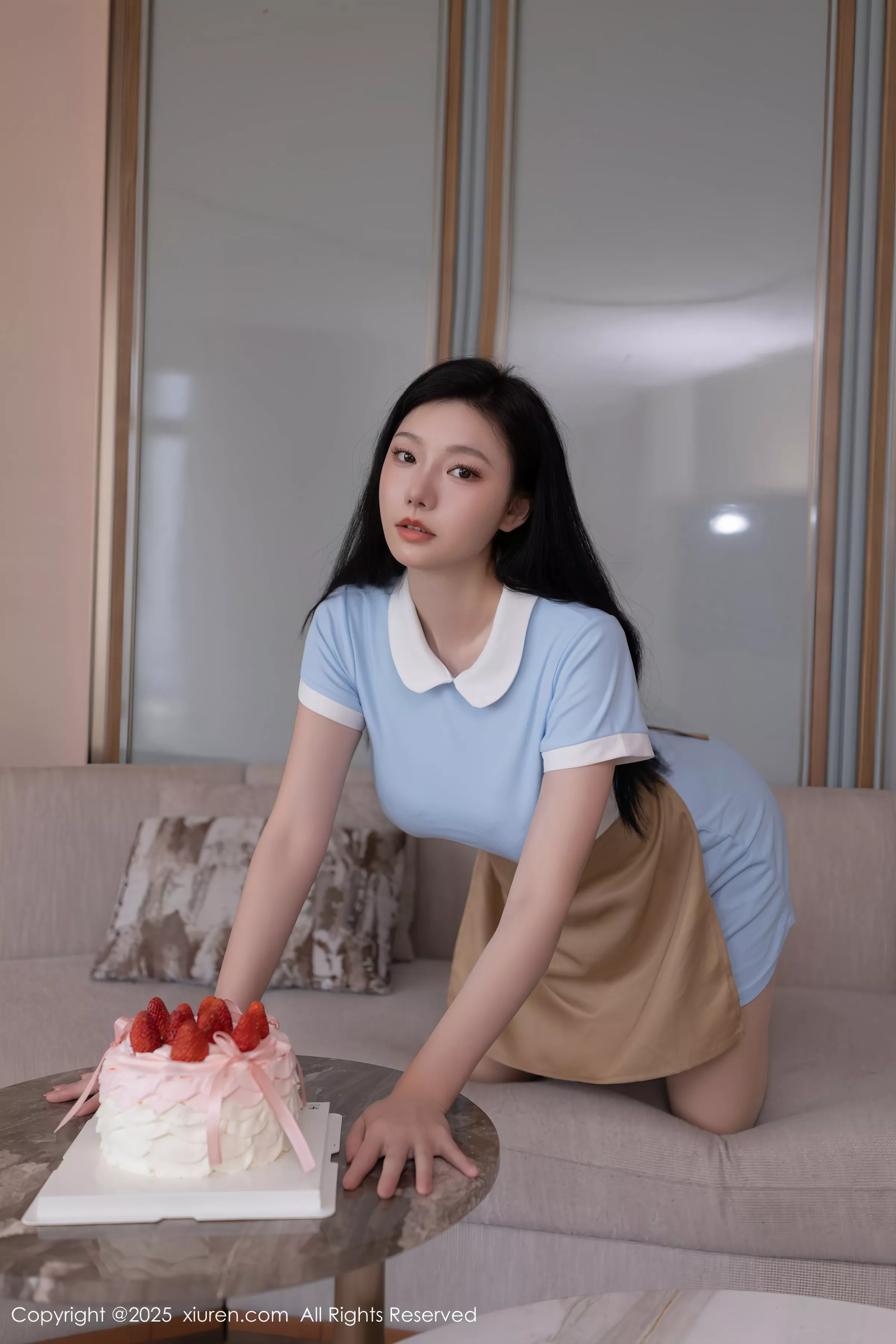 秀人集.com_[XiuRen秀人网]No.10214_模特安然anran性感蓝色连衣短裙配超薄肉丝秀曼妙身姿诱惑写真80P