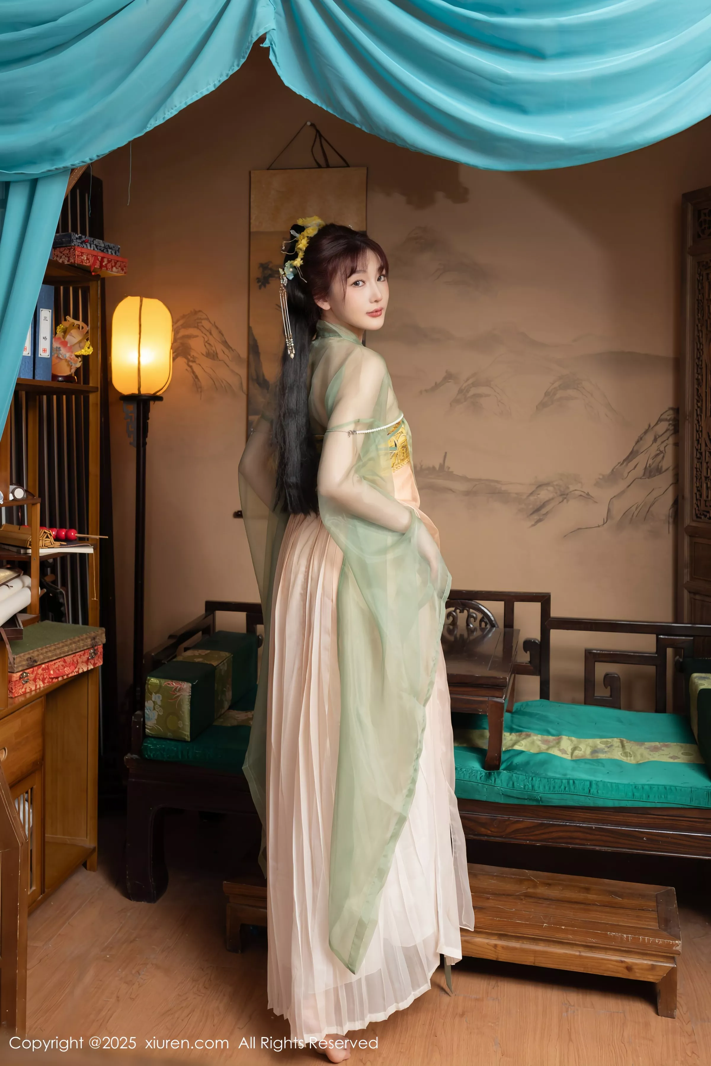 秀人集.com_[XiuRen秀人网]No.10223_模特合集女神陆萱萱＆安然anran激情互动薄纱古装撩人诱惑写真80P