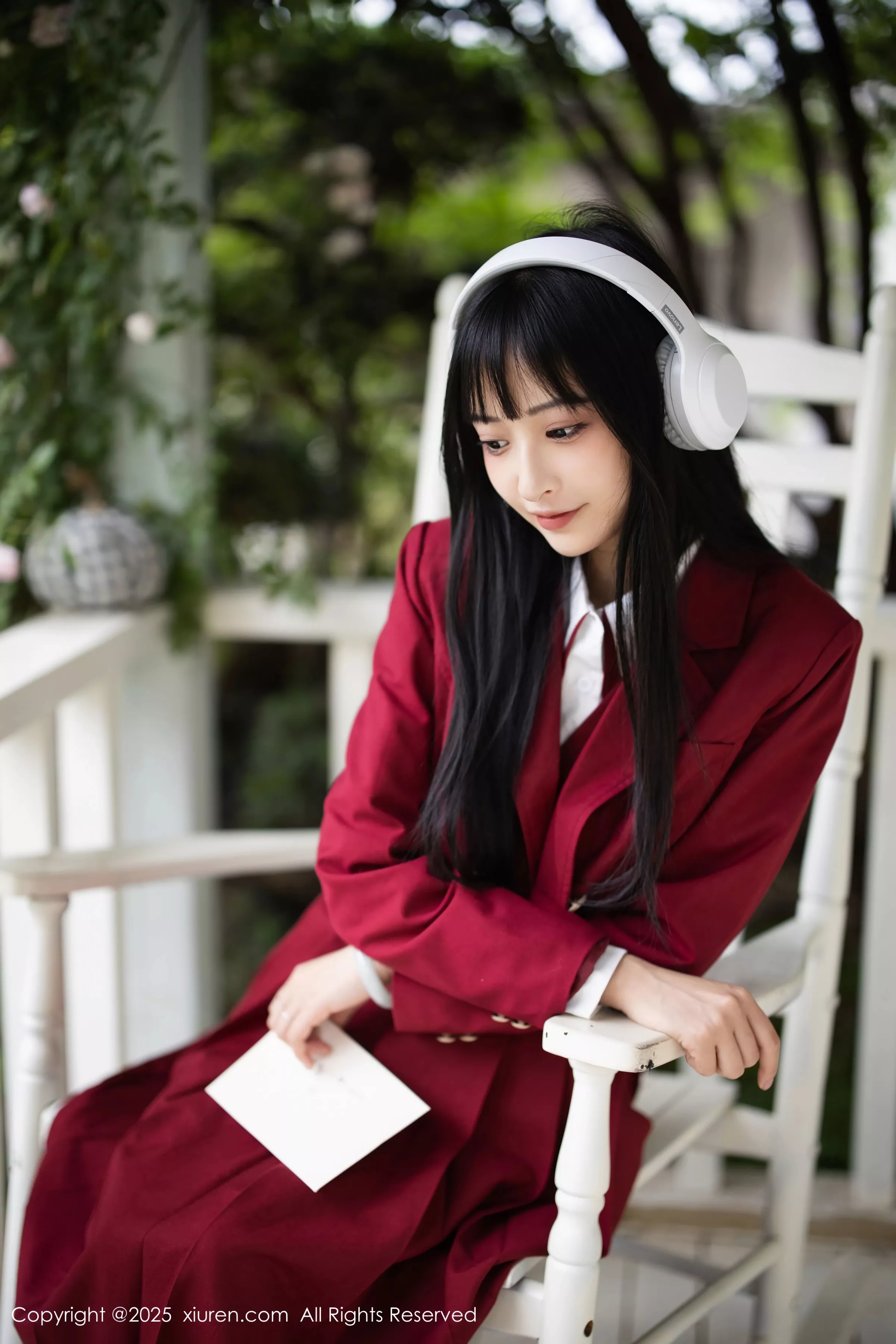 秀人集.com_[XiuRen秀人网]No.10215_新人模特茂木希子性感红色裙子配肉色丝袜秀完美曲线诱惑写真82P