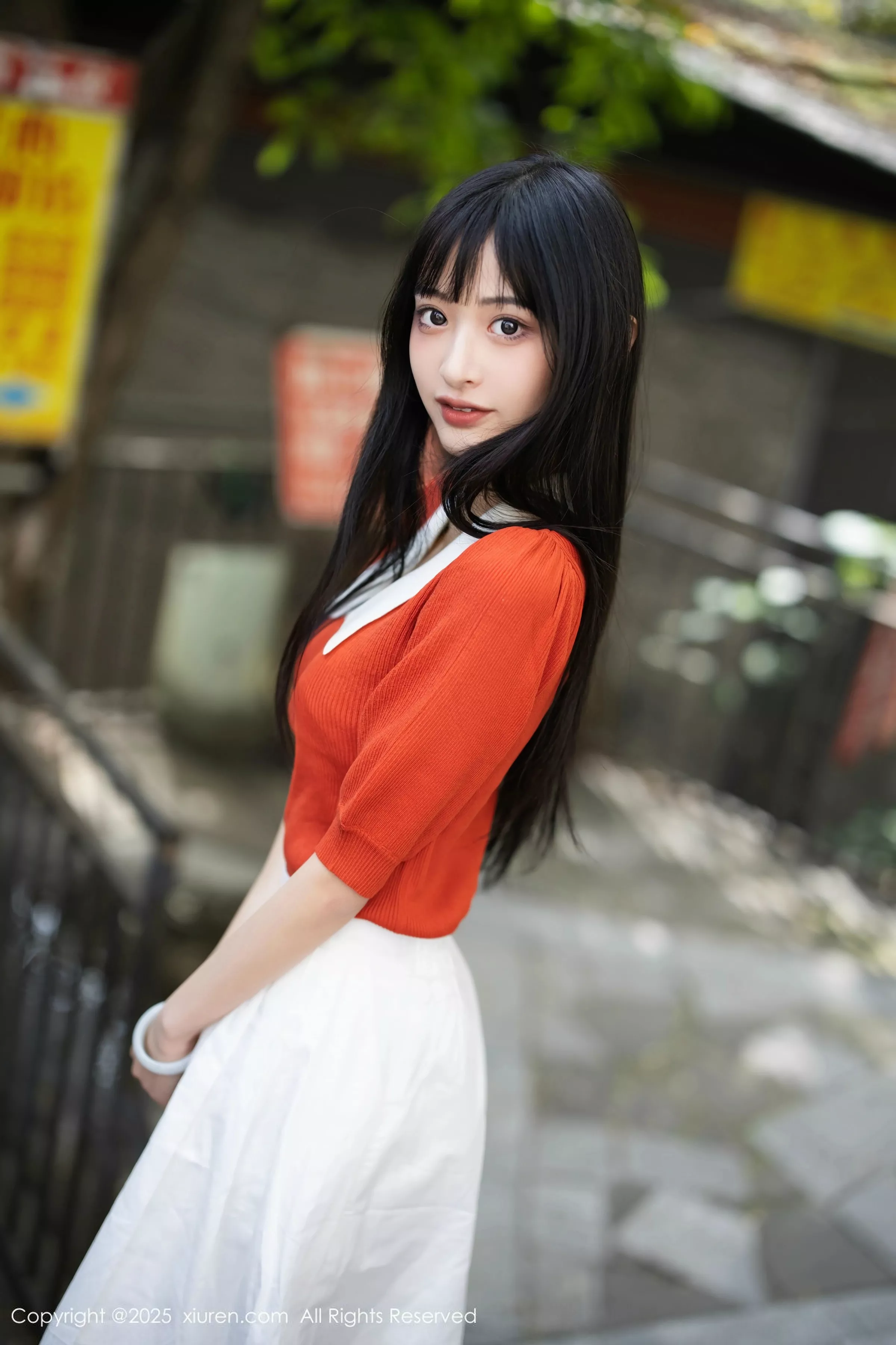 秀人集.com_[XiuRen秀人网]No.10247_模特茂木希子性感橙T露白色内衣配超薄肉丝秀完美身材诱惑写真80P