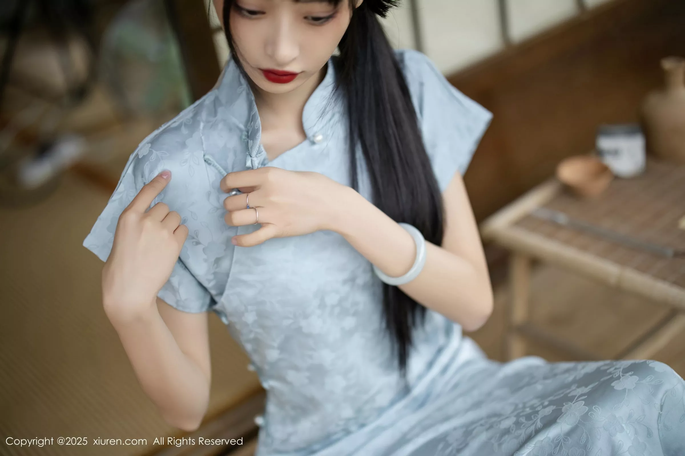 秀人集.com_[XiuRen秀人网]No.10278_模特茂木希子日式旗袍露白色内衣配肉丝袜秀完美曲线诱惑写真80P