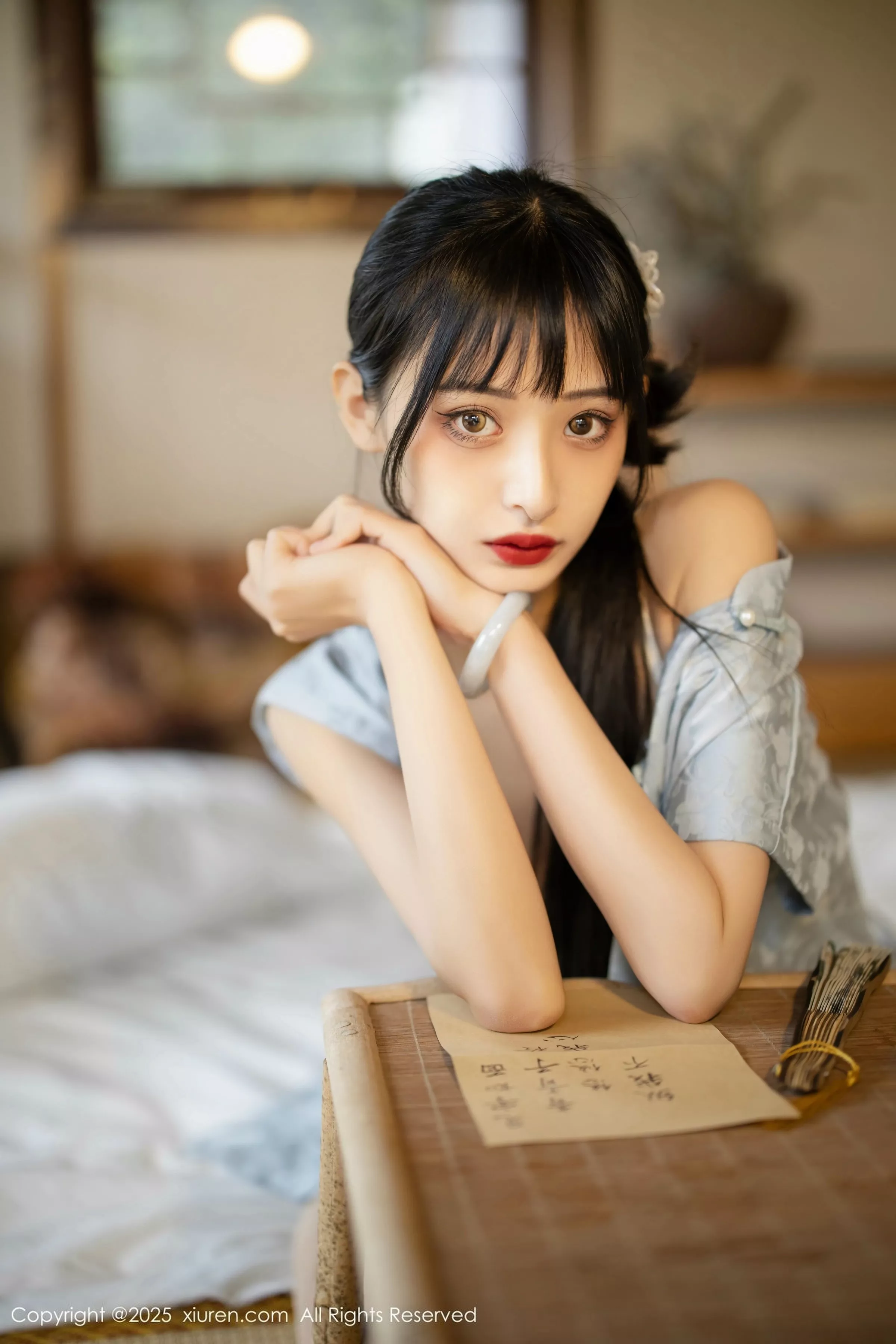 秀人集.com_[XiuRen秀人网]No.10278_模特茂木希子日式旗袍露白色内衣配肉丝袜秀完美曲线诱惑写真80P