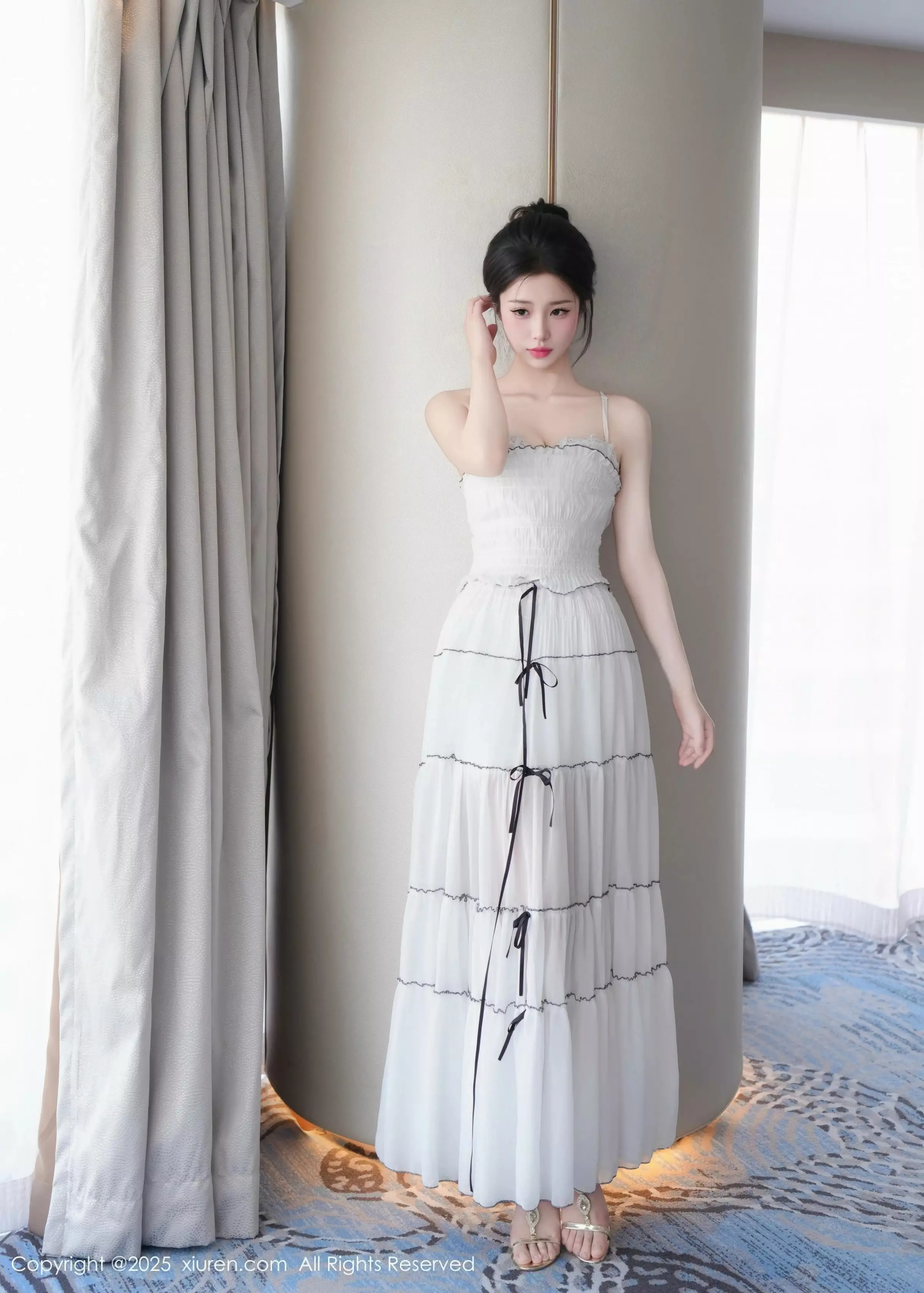 秀人集.com_[XiuRen秀人网]No.10310_模特奶芙酱-EVA性感白色连衣裙配凉高跟秀修长美腿完美诱惑写真81P