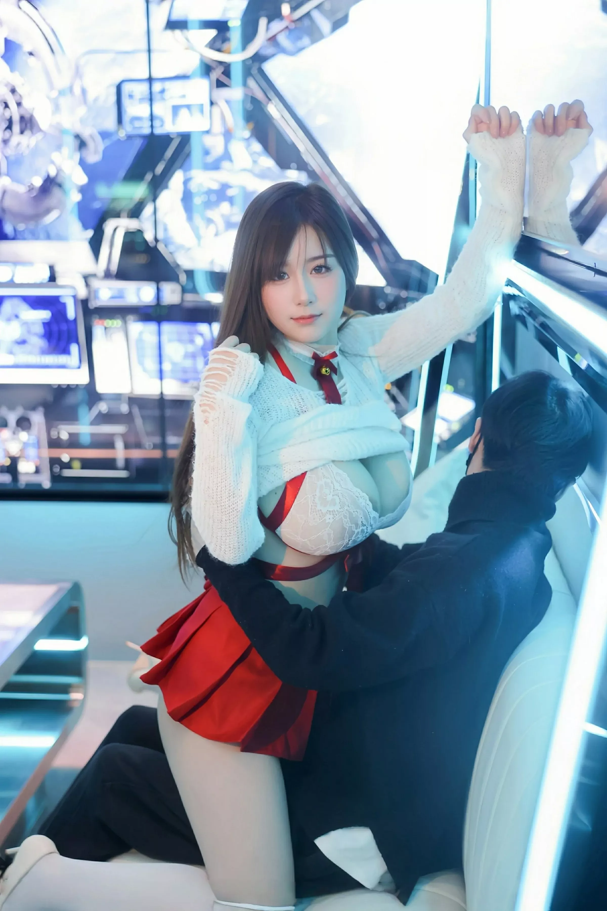 秀人集.com_[XiuRen秀人网]No.10470_模特小肉肉咪私房性感白色蕾丝内衣配白丝袜秀凹凸身材诱惑写真76P