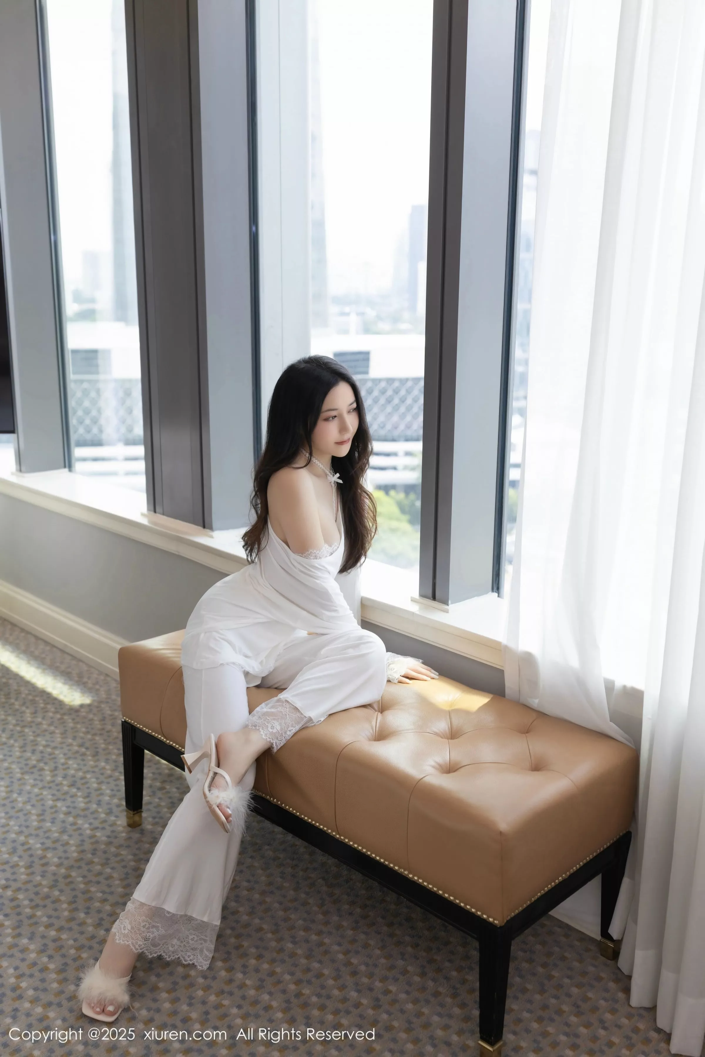 秀人集.com_[XiuRen秀人网]No.10445_模特鱼子酱Fish性感白色连衣裙露白色内衣秀曼妙身材诱惑写真81P