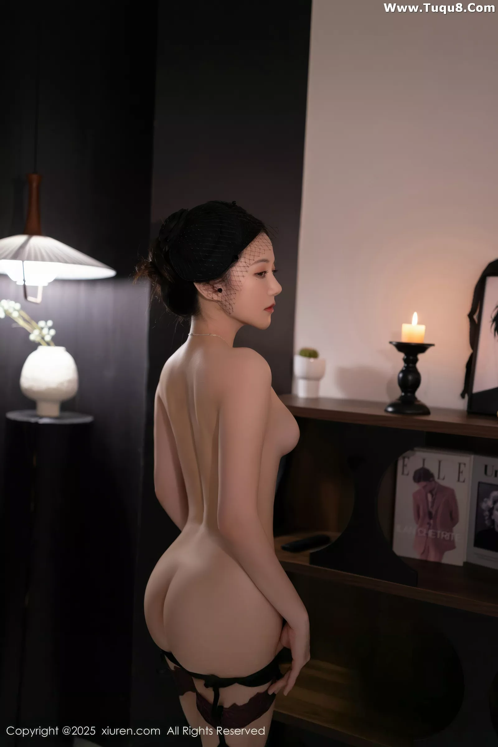 秀人集.com_[XiuRen秀人网]No.10564_模特鱼子酱Fish性感黑色情趣内衣配黑丝吊袜秀曼妙身姿诱惑写真80P