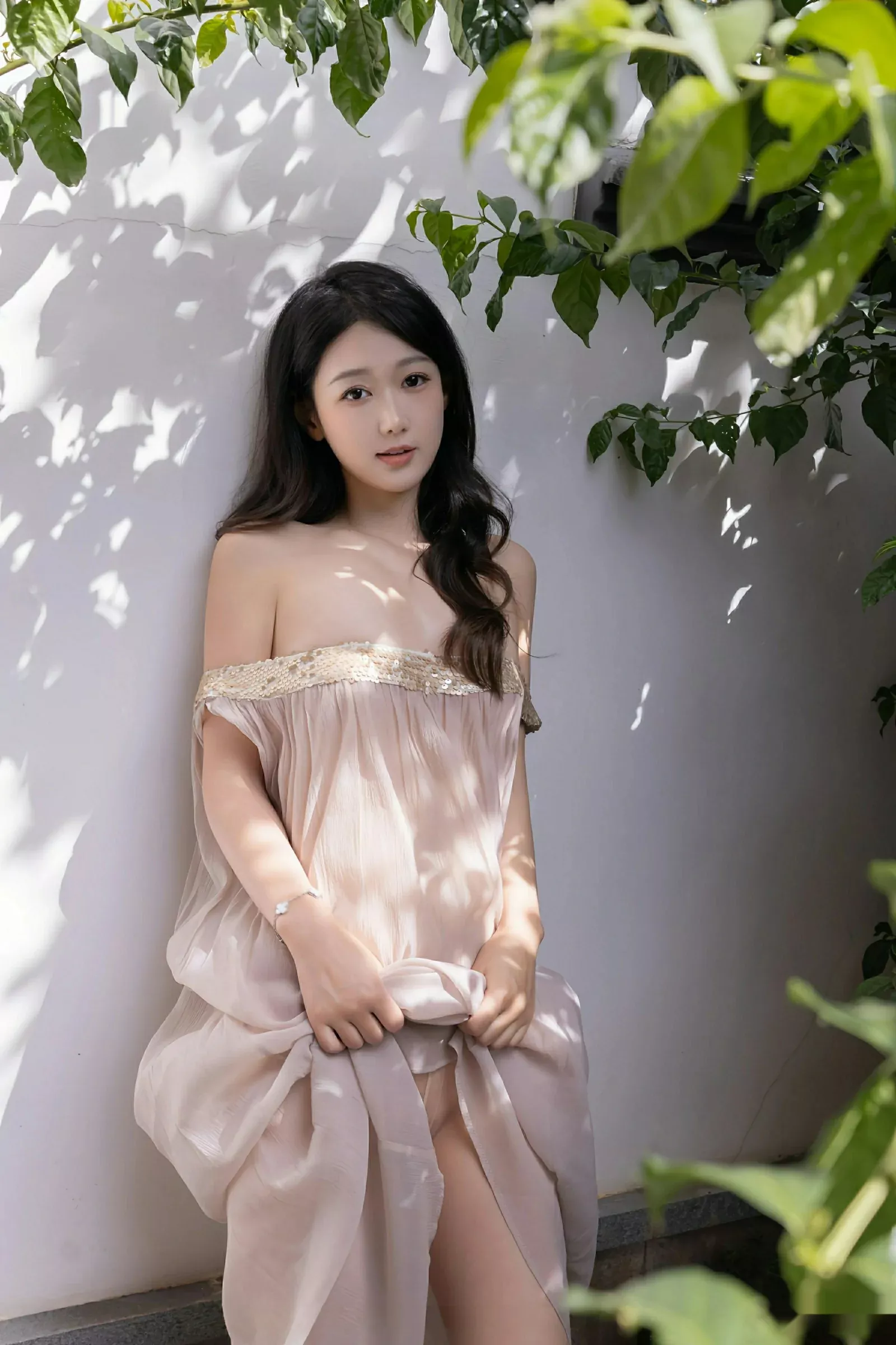 秀人集.com_[XiuRen秀人网]No.10619_模特唐安琪性感浅色薄纱服饰配超薄肉丝秀曼妙身姿完美诱惑写真81P