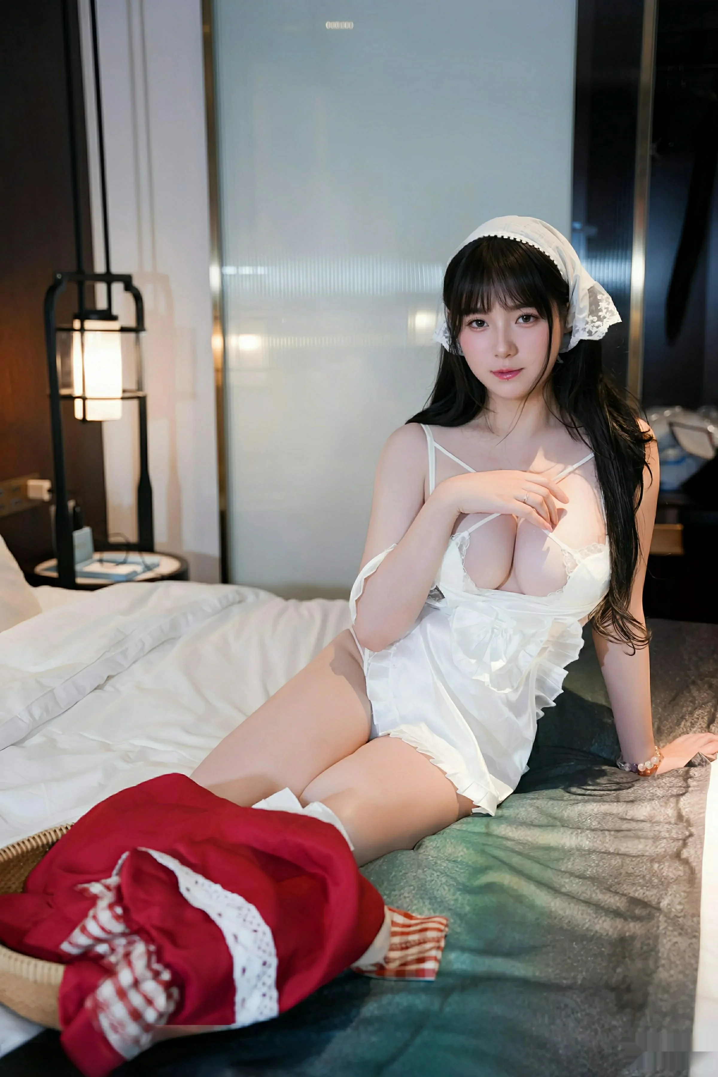 秀人集.com_[XiuRen秀人网]No.10631_模特软情性感白色女仆服饰配白色丝袜秀曼妙身姿迷人诱惑写真78P