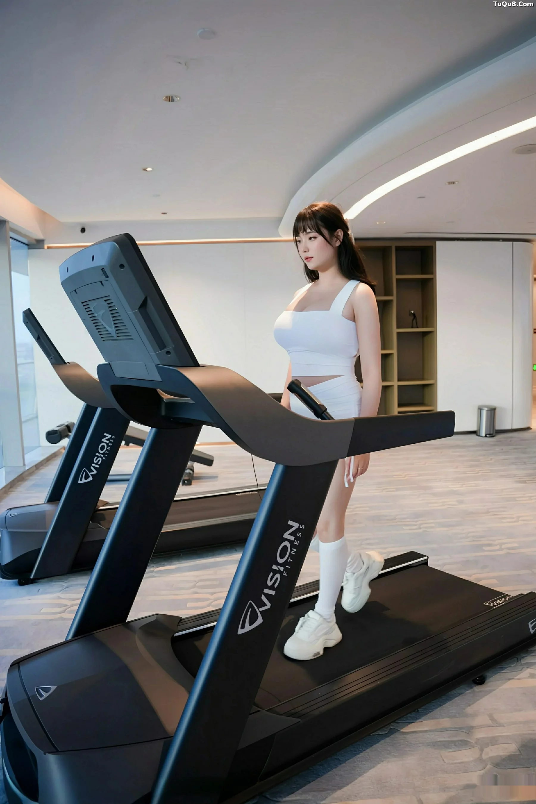 秀人集.com_[XiuRen秀人网]No.10808_模特软情健身房场景性感白色运动服配白丝袜秀曼妙身姿诱惑写真81P