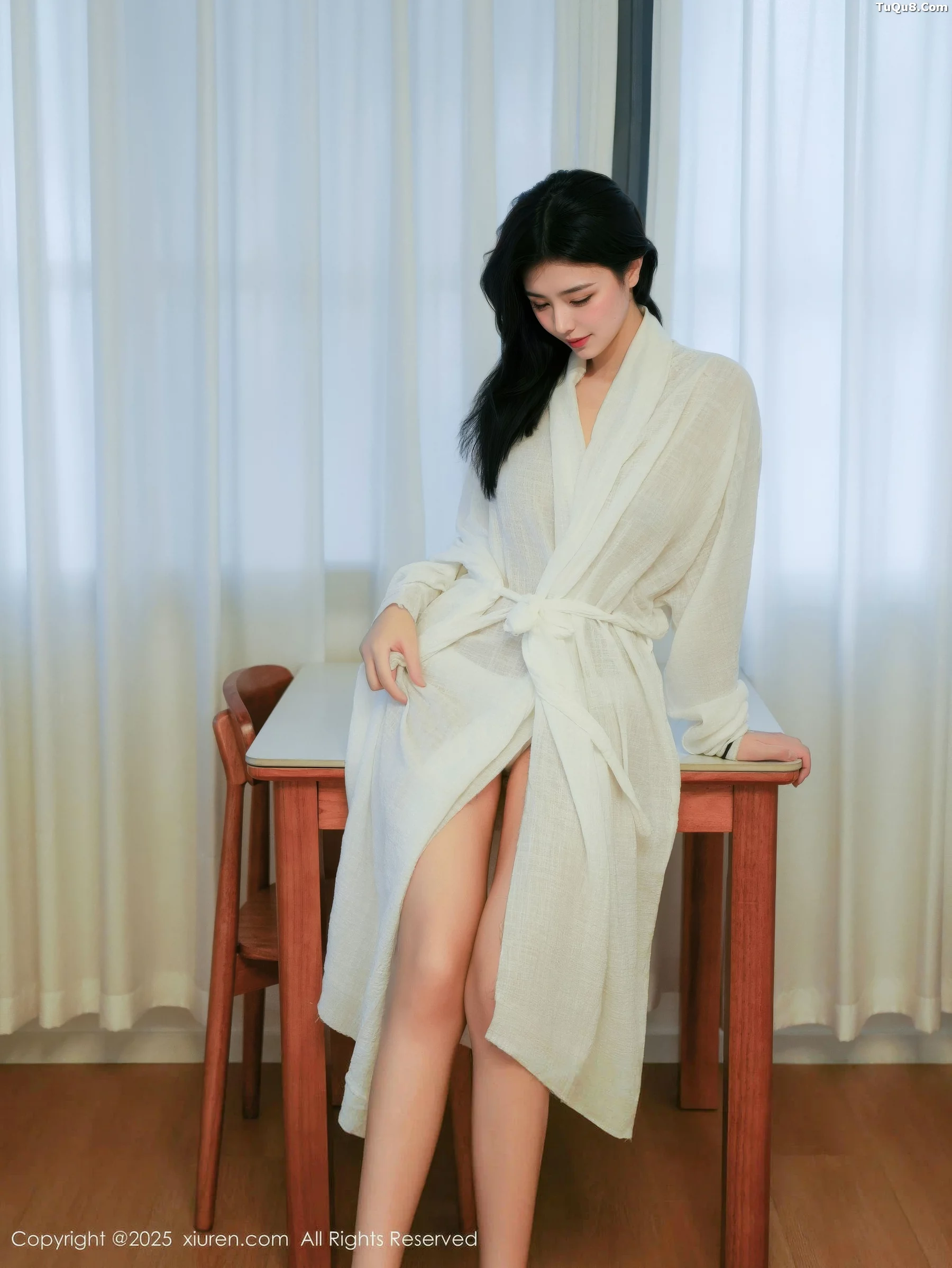 秀人集.com_[XiuRen秀人网]No.10920_模特林悦溪儿性感白色长浴袍配白色高跟秀修长美腿撩人诱惑写真53P