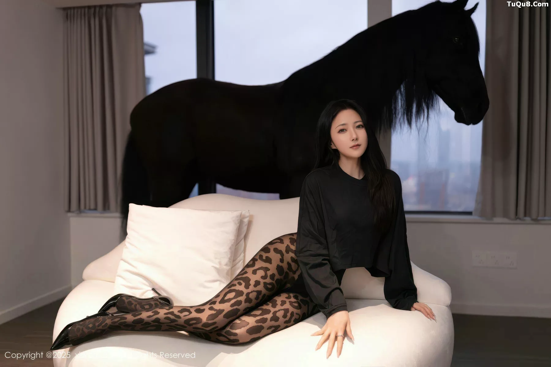 秀人集.com_[XiuRen秀人网]No.10938_模特鱼子酱Fish性感黑色内衣配豹纹黑丝秀曼妙身姿撩人诱惑写真75P